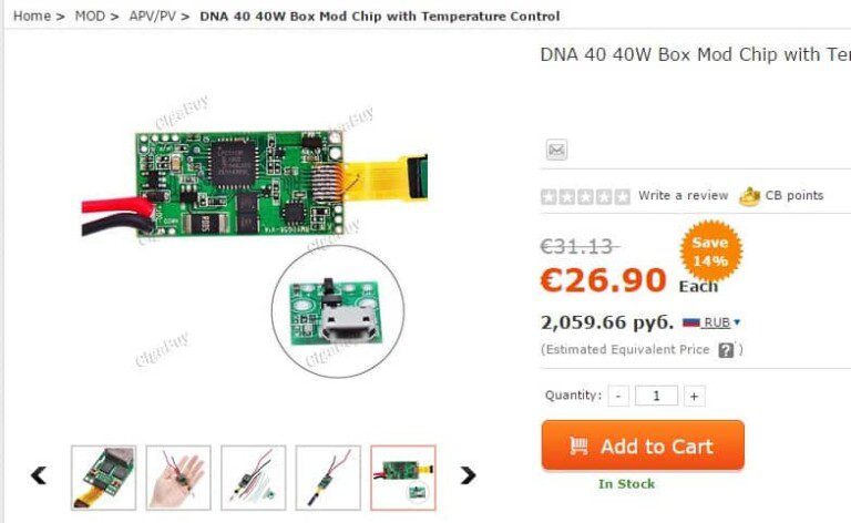 module, dna, dna40, controleur, température, chinois, clone, disponible, circuit, vaporshark, evolv,