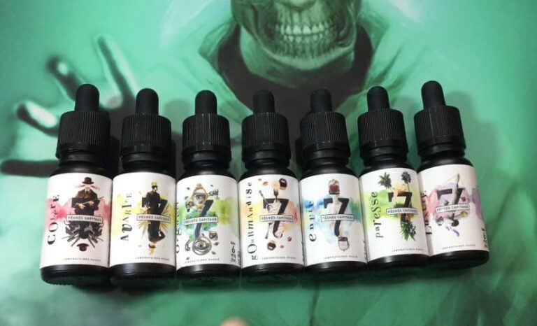 revue, test, review, reviewer, juice, e-liquide, liquide, gamme, premium, phodé, 7 péchés capitaux, laboratoires, Colère, Luxure, Envie, Orgueil, Paresse, Avarice, Gourmandise, Banane, confiture de lait, chantilly et sablé, Biscuit, beurre, vanille et caramel, Ananas, lait de coco et herbe coupée, Absinthe, anis, réglisse, menthe, Pomme, caramel, vanille, cardamome, Myrtille, pin, gingembre, citron, Vin chaud, épices et tabac,