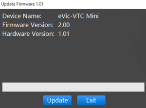 programme mise a jour evic vtc mini V3 pc