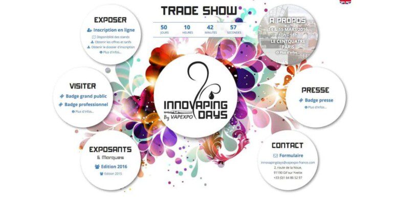 Salon Innovaping Days le 14 et 15 Mars 2016